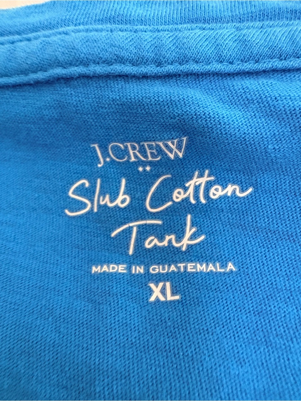 TWO J. Crew V-Neck Cotton Tank Tops - 1 Pink and 1 Blue - Picture 6 of 6